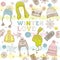 Winter Love Seamless Pattern