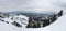 Winter majestic views around Wasatch Front Rocky Mountains, Brighton Ski Resort, close to Salt Lake and Heber Valley, Park City, U