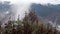 Winter Majesty: Moving Clouds and Snow on Shivalik Mountain Range in Lower Himalayas, Uttarakhand, India