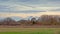 Winter marshland landscape in Bourgoyen nature reserve, flanders