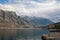 Winter Mediterranean landscape. Montenegro, Bay of Kotor, Adriatic Sea