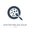 winter melon soup icon in trendy design style. winter melon soup icon isolated on white background. winter melon soup vector icon