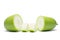 Winter melon, White gourd, Winter gourd, Ash gourd, tallow gourd, ash pumpkin, on white background