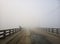 winter morning bridge view foggy background, brahmanbaria, bangladesh