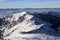 Winter morning in the Carpathian mountains