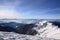 Winter morning in the Carpathian mountains