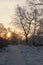 Winter morning in Khabarovsk
