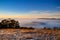 A winter morning landscape in Mulligans Flat Nature Reserve, Australian Capital Territory