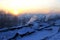 Winter morning in Siberia