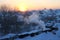 Winter morning in Siberia