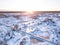 Winter morning sunrise in Endla Bog.