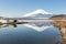 Winter Mount Fuji Yamanaka Lake