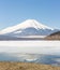 Winter Mount Fuji Yamanaka Lake