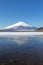 Winter Mount Fuji Yamanaka Lake