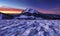 Winter mountain  landscape in Mala Fatra on hill Velky Rozsutec in Slovakia