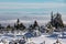 Winter on mountains - low clouds and distant views