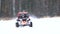 Winter off-road racing. Buggy race.