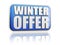 Winter offer blue banner