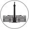Winter Palace and Alexander Column icon from Saint-Petersburg Russian landmark set