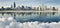 Winter panorama of Chicago.