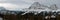 Winter panorama of the Mount Cristallo