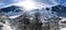 Winter panorama of Saalbach-Hinterglemm, Austria