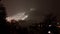 Winter panorama of Saalbach-Hinterglemm, Austria, at night