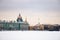 Winter panorama of Saint-Petersburg