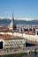 Winter panorama of Turin, Italy