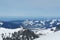 Winter panorama view from Hoch Ybrig Sternen Switzerland