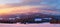 Winter panorama. Winter morning.