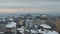 Winter panoramic view of Jagodina city in Serbia