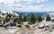 Winter panoramic view from Lassen Peak trail