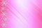 Winter pink magenta rose saturated bright gradient background with random snowflakes sideways and with diagonal light stripes.