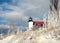 Winter Point Betsie Lighthouse in Michigan