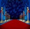 Winter Red Carpet Background