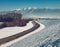 Winter road in the mountain region, Zilina, Slovak Republic