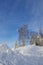 Winter road in Northern Europe.