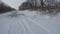 Winter roads Moldova.