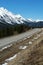 Winter rockies and highway