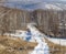 Winter rural landscape