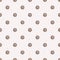 Winter Rustic Polka Dots Lino Cut Texture Seamless Vector Pattern, Sketchy
