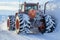 Winter\\\'s challenge met in Kamchatka: Tire machines in action for snow removal.