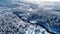 Winter\\\'s Embrace: An Enchanting Aerial Glimpse of Finland\\\'s Serene Forest