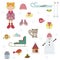 Winter\'s holiday set