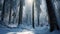 Winter\\\'s Whisper A Festive Forest Journey Winter Christmas background