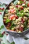 Winter Salad with Blood Orange, Spinach, Pomegranate, Avocado, Quinoa, Hazelnuts and bulgurinter Salad with Blood Orange, Spinach,