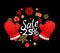 Winter Sale 25 Percent Off Poster. Wreath, Gloves