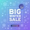 Winter Sale Blue Gradient social media post