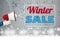 Winter Sale Bullhorn Hand Concrete Snowfall